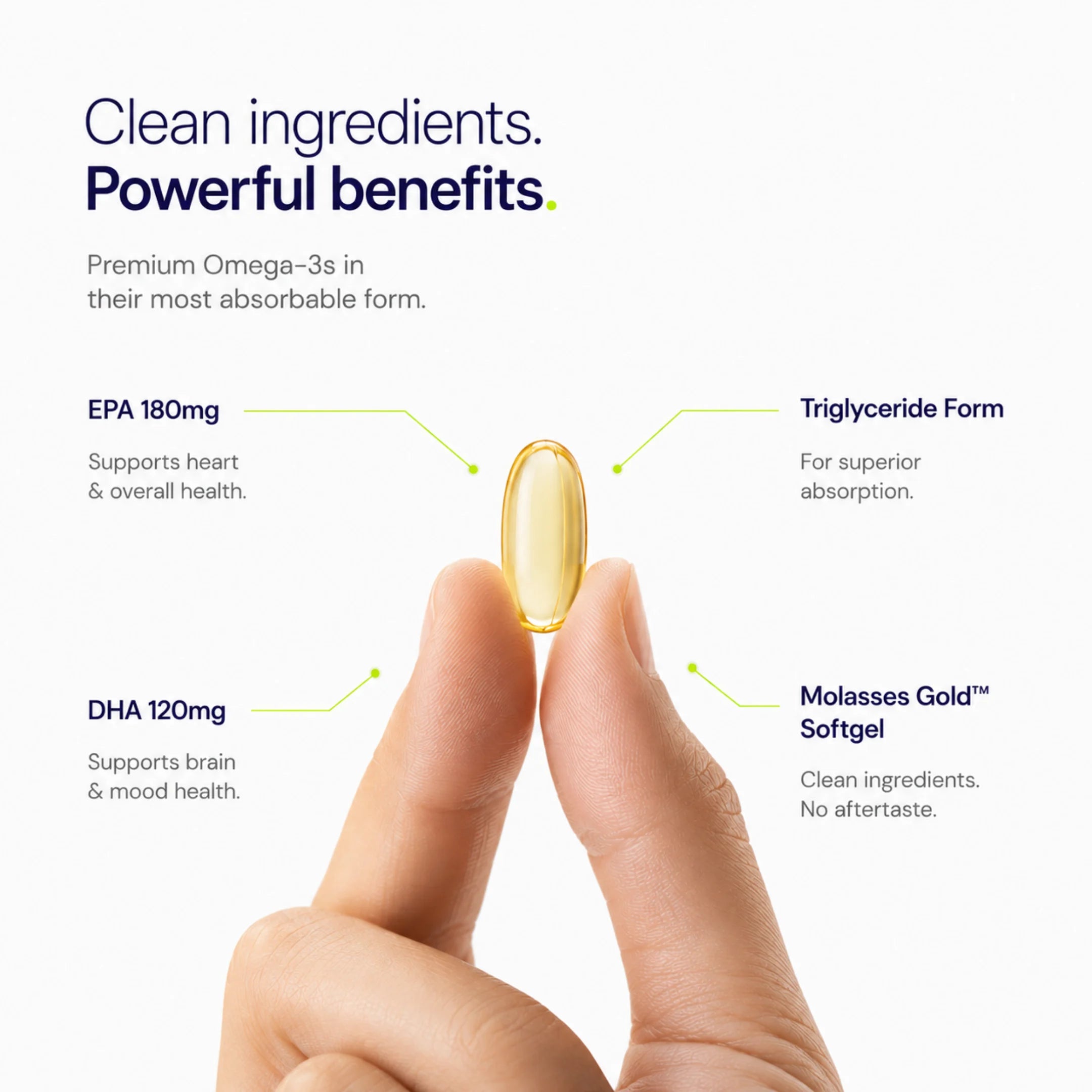 Omega-3 EPA 180mg + DHA 120mg